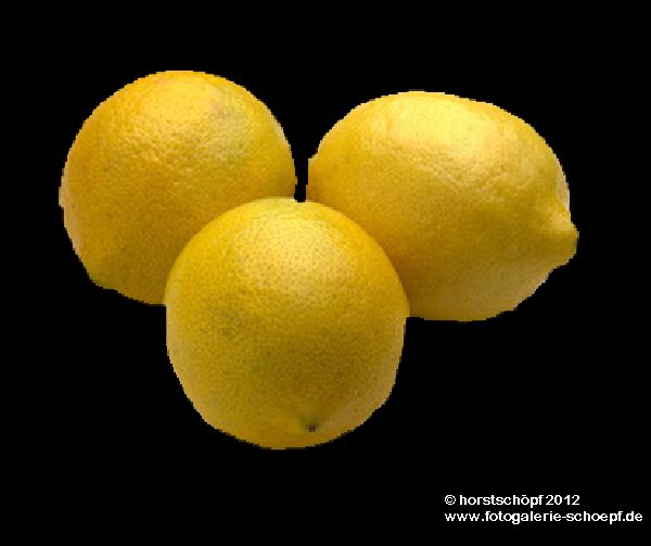 Zitronen-freigestellt